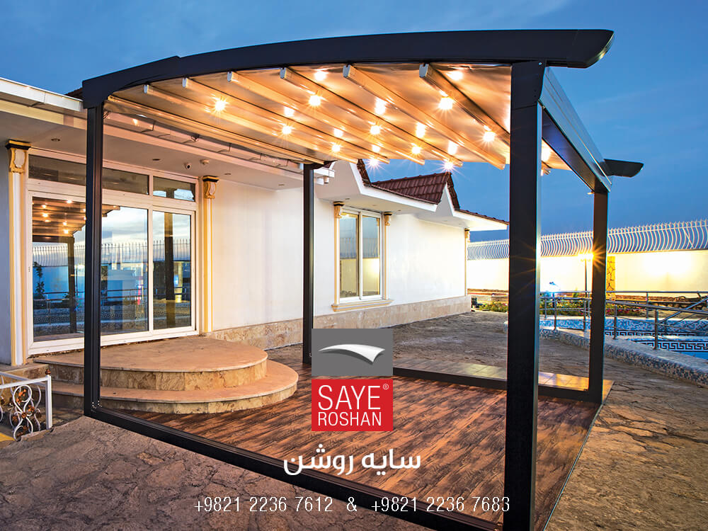 Retractable Fabric Awning Residential villa3