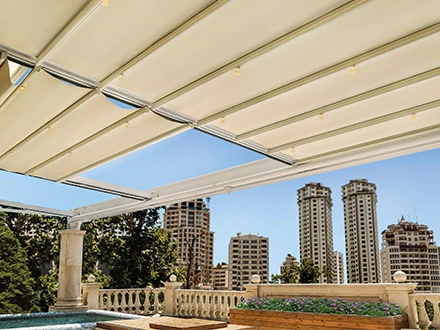 سقف متحرک روف گاردن برج پارمیس پارک فرشته
