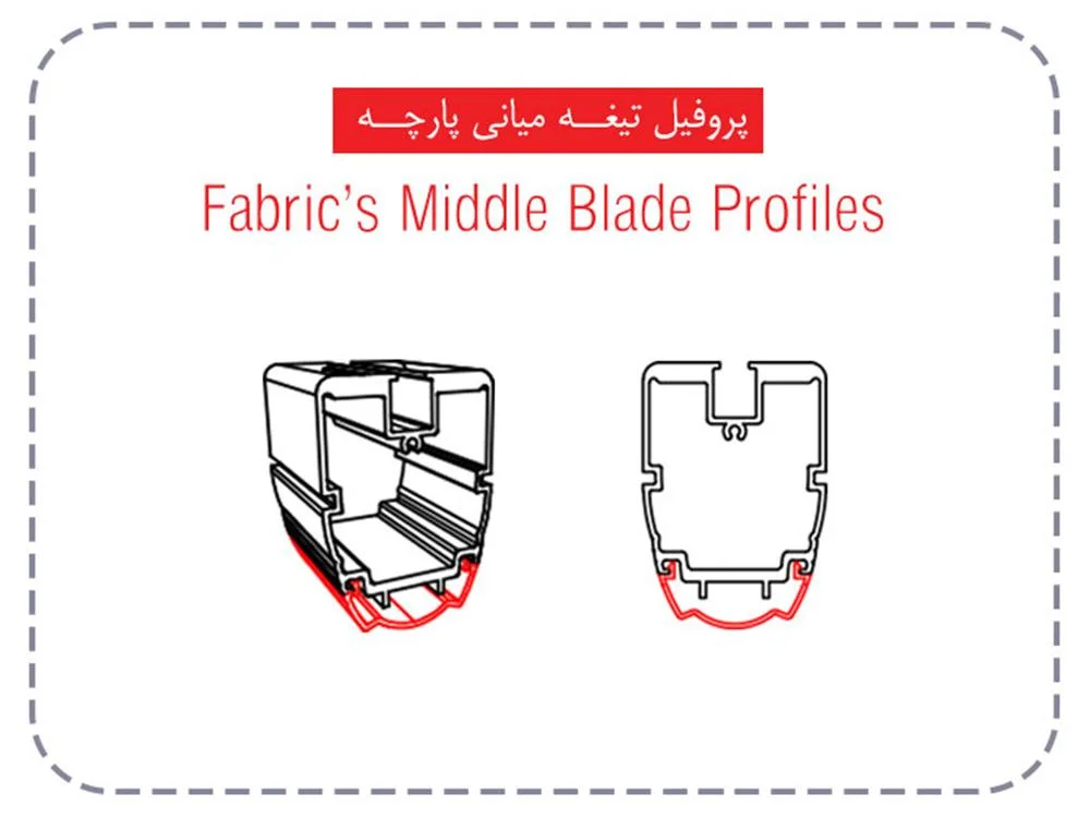 پروفیل میانی سقف متحرک